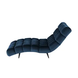 Switch Relaxliege Delphi Velours 120 x 84 x 168 cm Blau
