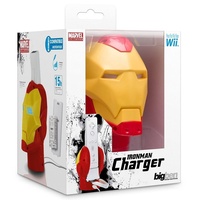 Bigben Marvel Iron Man Ladegerät + Akku Docking Lader für Wii Controller Wiimote