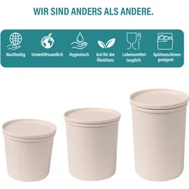 awave® Frischhaltedose rund beige 800 ml