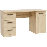Forte Schreibtisch »Neuss«, mit 3 Schubladen & 1 Tür, funktional, Breite 138 cm