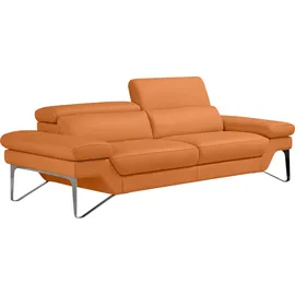 Egoitaliano "Princess, Designsofa und super bequem, tolle Detailverarbeitung", inkl. verstellbarer Kopfteile orange,