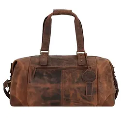 Greenland Nature Classic Weekender Reisetasche Leder 54 cm brown