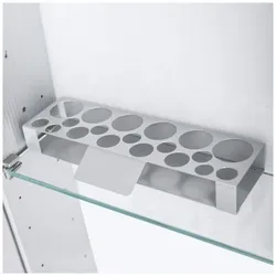 Sprinz Interio Line Lippenstift- und Nagellackbord LNB260WAOS, Accessoires, aluminium