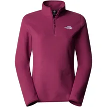 The North Face Damen 100 Glacier 1/4 Zip Pullover (Größe L, lila)