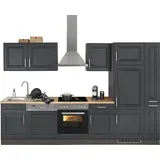 kochstation KS-Stockholm Küchenzeile 310 x 60 x 0 cm grau