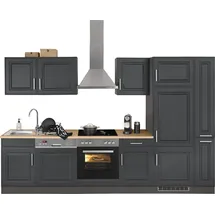 kochstation KS-Stockholm Küchenzeile 310 x 60 x 0 cm grau