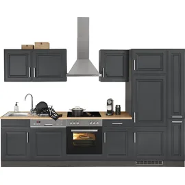 kochstation KS-Stockholm Küchenzeile 310 x 60 x 0 cm grau