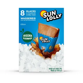 kompatible Ware SUN LOLLY Wassereis Cola 8x 60,0 ml