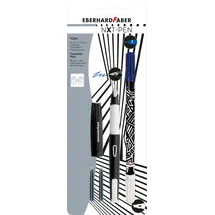 Eberhard Faber Schreibset mit Füller, Tintenkiller und Tintenpatronen Set NXT-PEN schwarz/weiß