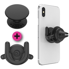 PopSockets PopPack PopMount 2 Car Vent + Schwarz