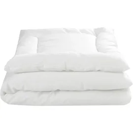 Julius Zöllner Steppbett-Set Hygiena, Decke mit Kissen, waschbar 95°C, allergikergeeignet, Standard 100 by OEKO-TEX, Größe 80x80 cm