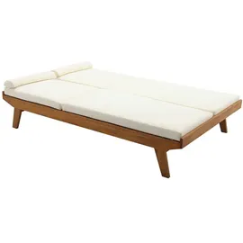 miliboo Doppelsonnenliege 127 x 0 x 0 cm Weiß