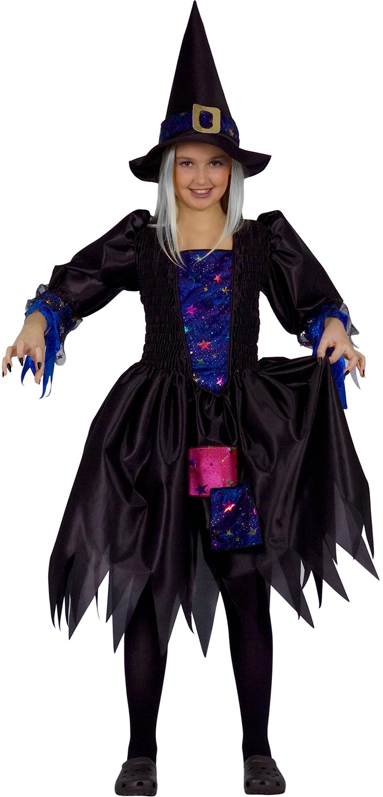 Ciao- Witch of the Night costume disguise girl (Size 4-6 years)