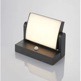 LINDBY Außenwandleuchte Aluminium 20,5 x 10,5 x 10,5 cm 1 x 10,8 W LED schwarz