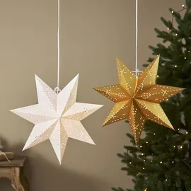 MARELIDA Papierstern 45 cm gold