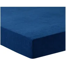 Traumschlaf Spannbettlaken Frottee 180 x 200 - 200 x 200 cm blau