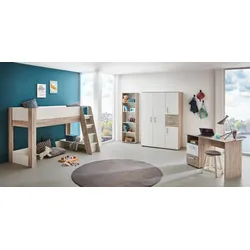 Arthur Berndt Kinderzimmer-Set Bente, 4-teilig, Eiche-Sand/Weiß