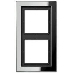 Rahmen LS-design - 2-fach (Glanzchrom)