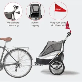 InnoPet Hundeanhänger schwarz/silber