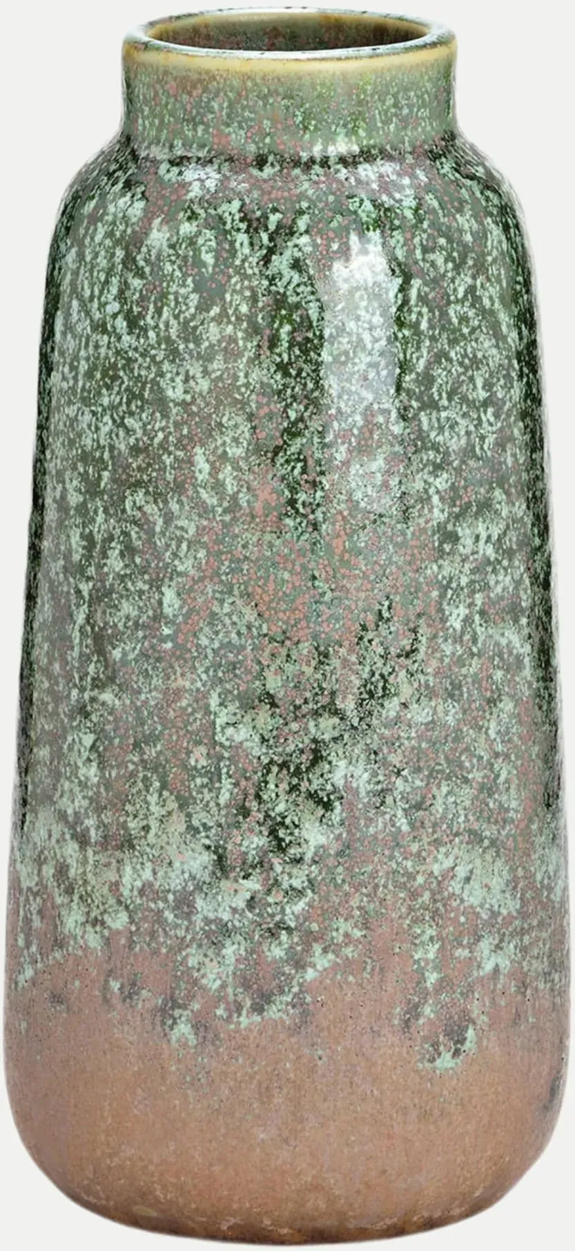 Vase aus Porzellan - H 17cm Grün