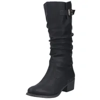 Rieker Damen Hochschaftstiefel 73191-00 schwarz Gr. 39