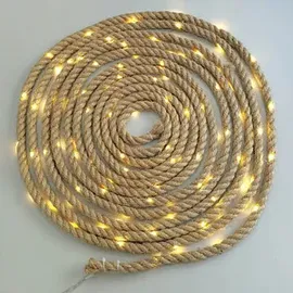 IDENA 100er Seil mit Netzteil/Solarmodul 8h Timer 14m 100 LED Lichterkette braun 14,0 m 1 St.