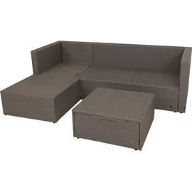 Mendler HWC-O46 Loungeset grau/beige