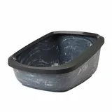 Savic Katzentoilette Aseo Jumbo marble - grau marmoriert / schwarz