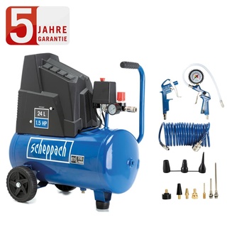 SCHEPPACH Kompressor HC25o Set Spiralschlauch + Zubehör