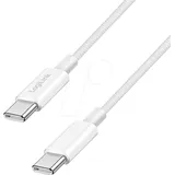 Logilink USB-C® Kabel USB 2.0 USB-C® Stecker 0.5 m Weiß CU0340