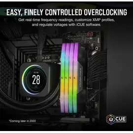 Corsair Vengeance RGB - DDR5 - Kit - 32 GB: 2 x 16GB, 7200 MHz, DDR5-RAM, DIMM), RAM, Schwarz