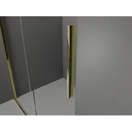 Mexen Velar Duschabtrennung 90x85cm, Graphit, Gold, Schiebetür