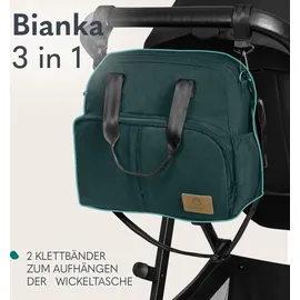 lionelo BIANKA Kinderwagen Autotransporter, Autositz, klappbar, Travel System Rückenlehne, Räder Polsterung, Verdeck XXL-Sc... - Schwarz