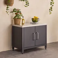 Sweeek Outdoor-Küchenmöbel aus Stahl L80 cm - Grimaud