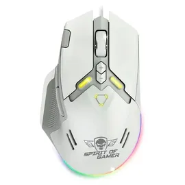 spirit-of-gamer Spirit of Gamer S-EM60WT Kabelgebunden 20000 DPI, Weiß RGB 9 Tasten