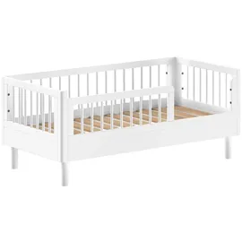 Vipack Kinderbett Forrest Juniorbett 70 x 140 cm Buche massiv weiß