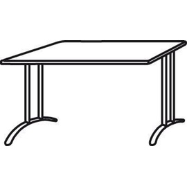 Hammerbacher Schreibtisch VBS12/N nussbaum