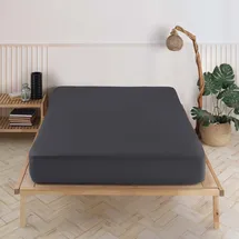 vency Spannbettlaken Jersey 180 x 200 cm Anthrazit