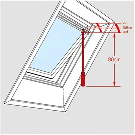 VELUX Bedienungsstange 80cm - ZCZ 080