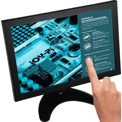 10"  Touch-Display, Metallgehäuse, HDMI, CVBS, BNC, VGA