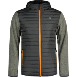 JACK & JONES Multi Quilted Jacke Grey Melange / Set In Sleeves M