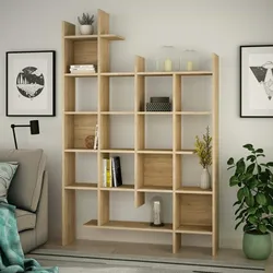 Dmora Bücherregal Dguidett, Büroregal, Mobiler Buchhalter, Bücherbrett, 122x26h188 cm, Eiche
