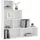 vidaXL Bücherregal 155 x 24 x 160 cm Weiß