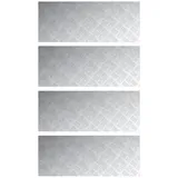 vidaXL Aluminium-Riffelbleche 4 Stk. Rutschfest 100x40 cm