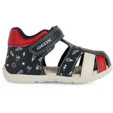 GEOX B ELTHAN Boy C Sandal, Navy/RED, 25 EU