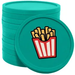 CombiCraft Wertmarken Chips Pommes - 100 Stück - 29 mm Durchmesser