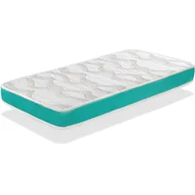 xaluca Babymatratze 70x140 Milu Vert Höhe 14 Cm - Kindermatratze - Perforierter Und Atmungsaktiver Schaumstoffkern -dormalit