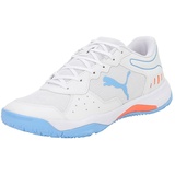 Puma Unisex Adults' Sport Shoes SOLARSMASH RCT Tennis Shoes, PUMA WHITE-PUMA BLACK-TEAM LIGHT BLUE, 44.5 - 44.5 EU