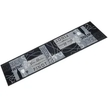 vidaXL Küchenteppich Waschbar Wein & Essen 60x180 cm Samt