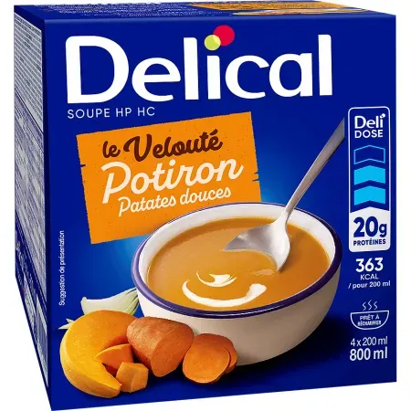 Delical Suppe HPHC Kürbis Süßkartoffel Und Sahne 4x200ml